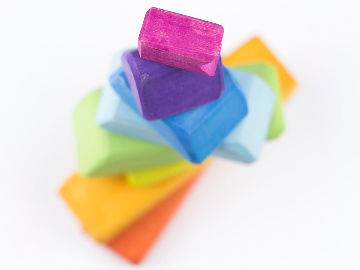 Rainbow Sailboat Stacker Toy