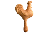 Organic Wooden Rattle Toy Proud Rooster