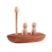Wooden Sailboat With Pegs