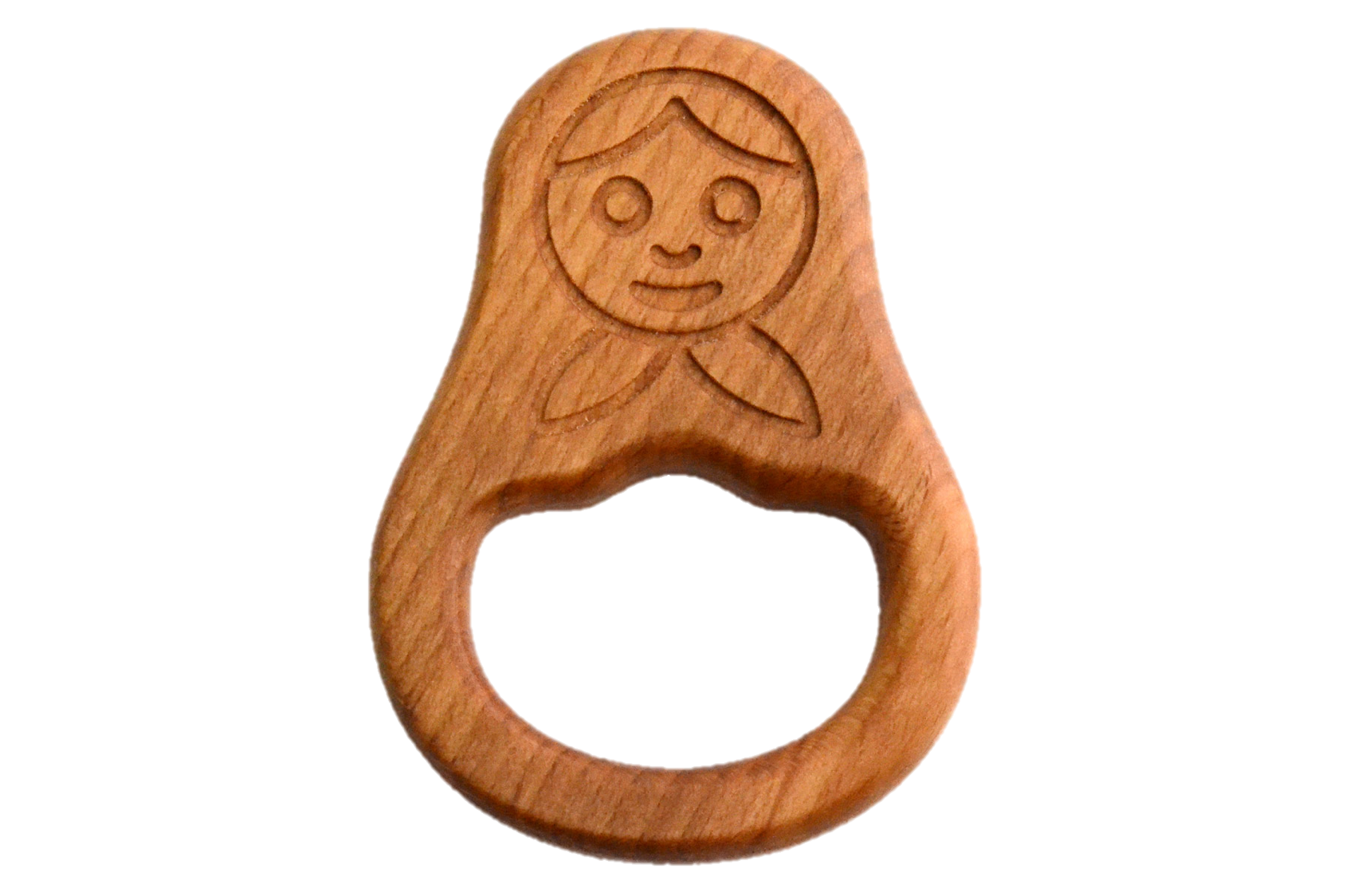 Organic Wooden Teether Toy Doll Matreshka