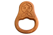 Organic Wooden Teether Toy Doll Matreshka