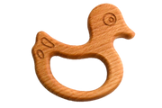 Organic Wooden Teether Toy Duck