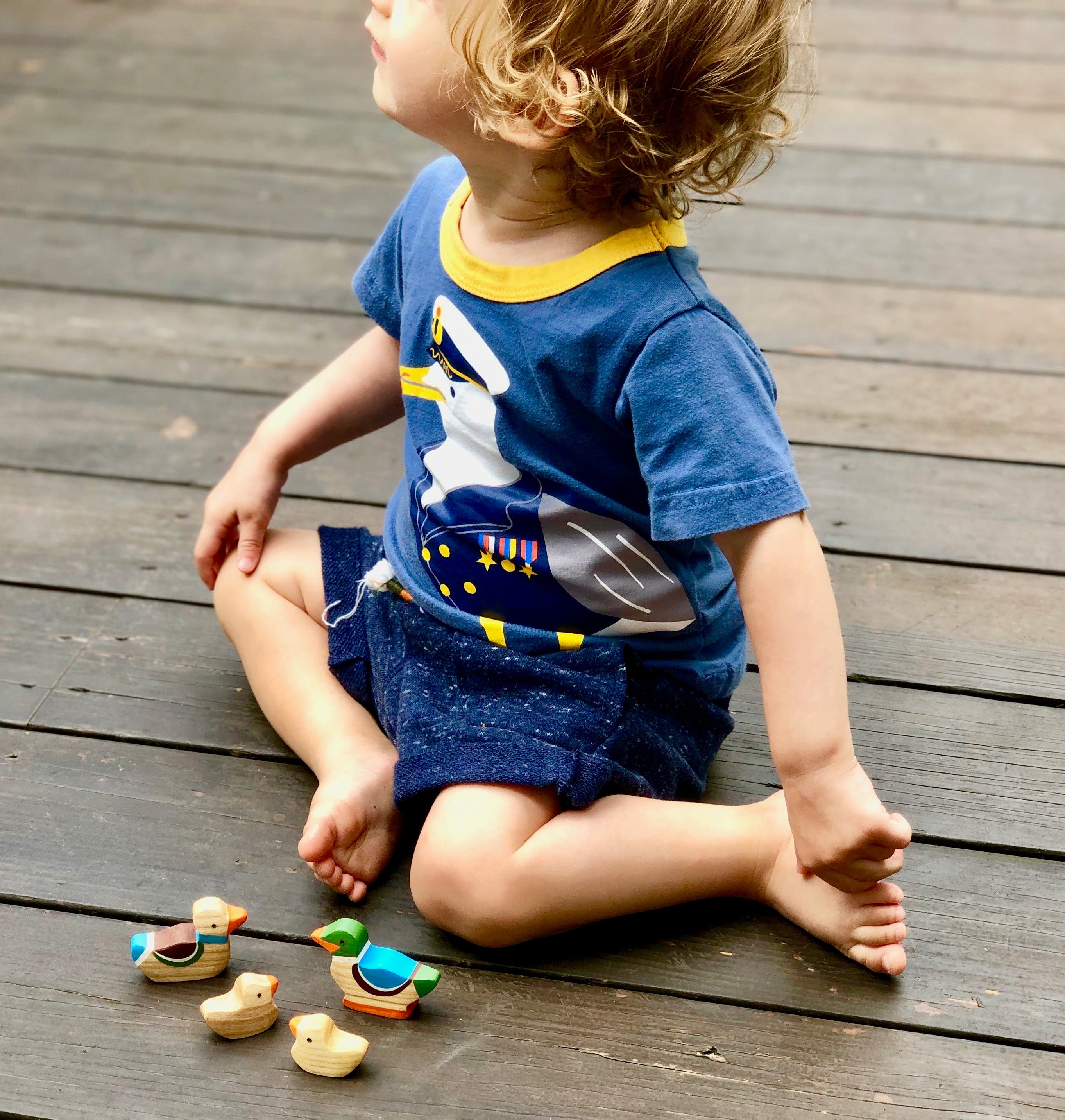 Miniature Duck Figurines- 5 Pieces