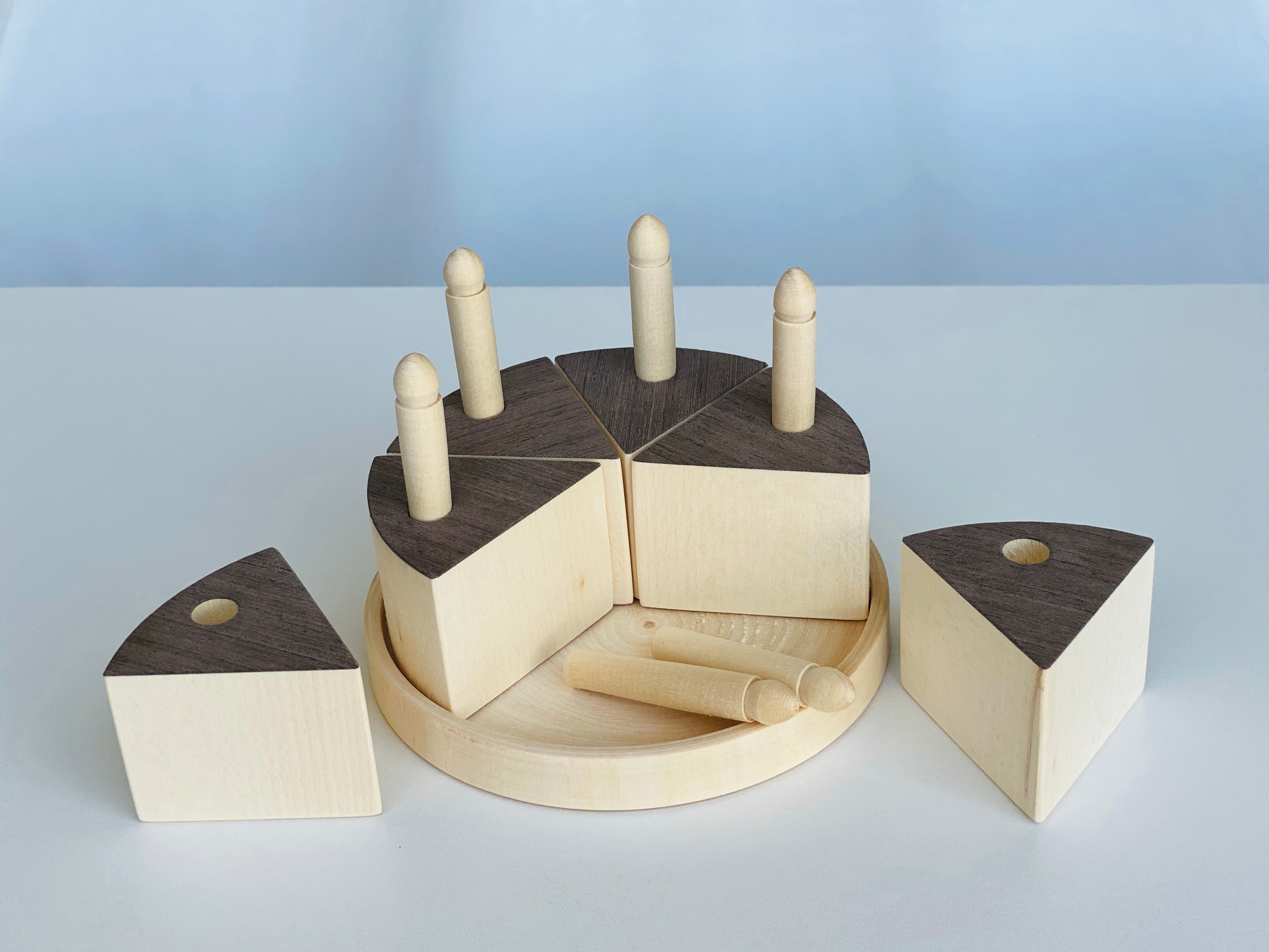 Toy Birthday Cake With Candles