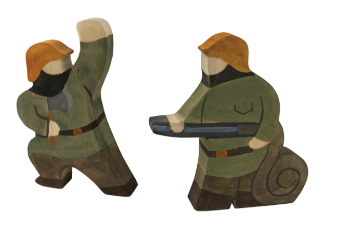 Wooden Figurines Toys Professionals Set Of 23