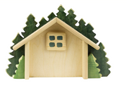 Wooden House In The Forest