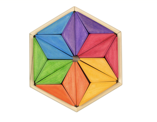 Wooden Rainbow Puzzle Goethe Star