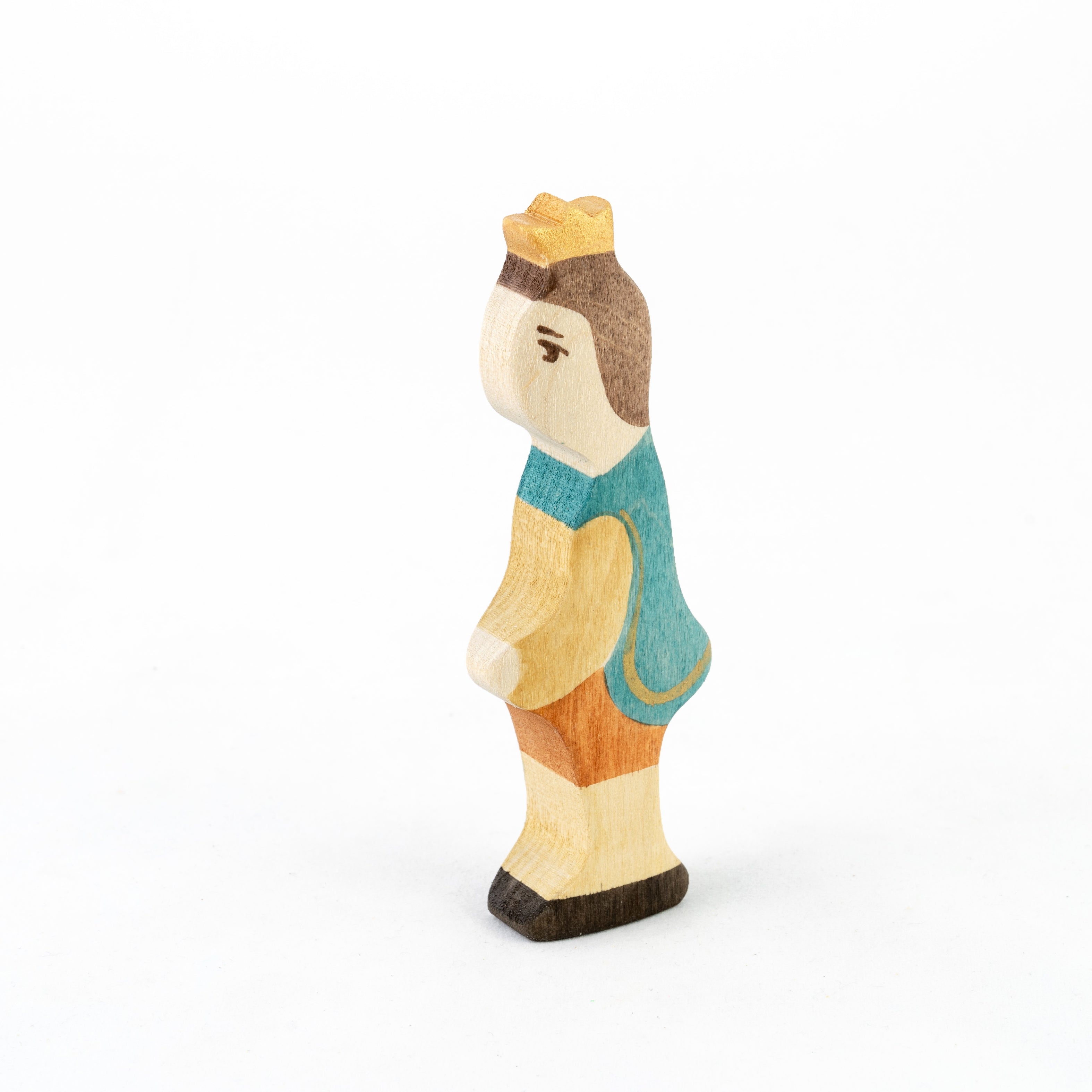 Waldorf Wooden Prince And Princess Figures- 2 Pieces