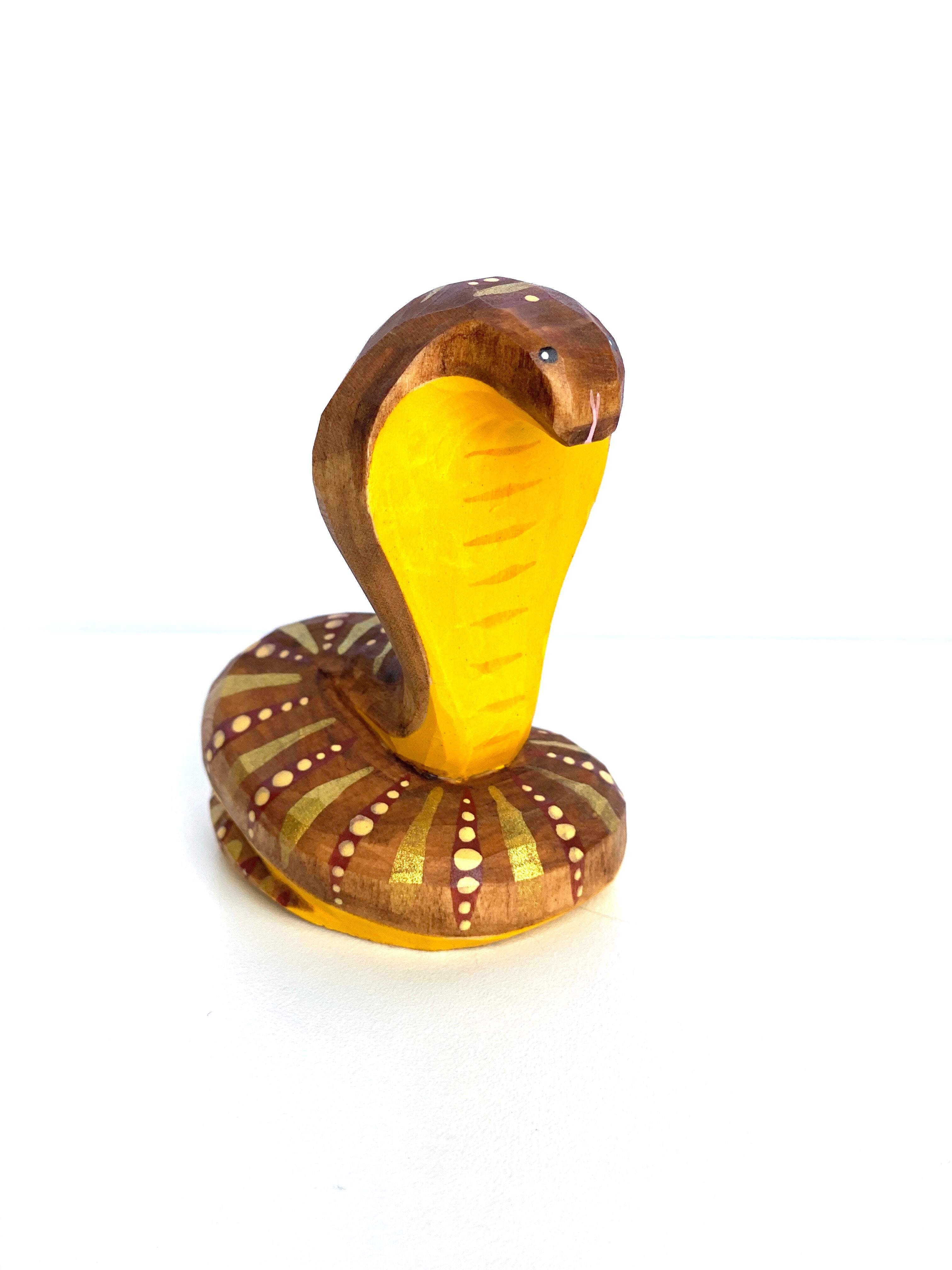 Wood Snake Cobra Toy