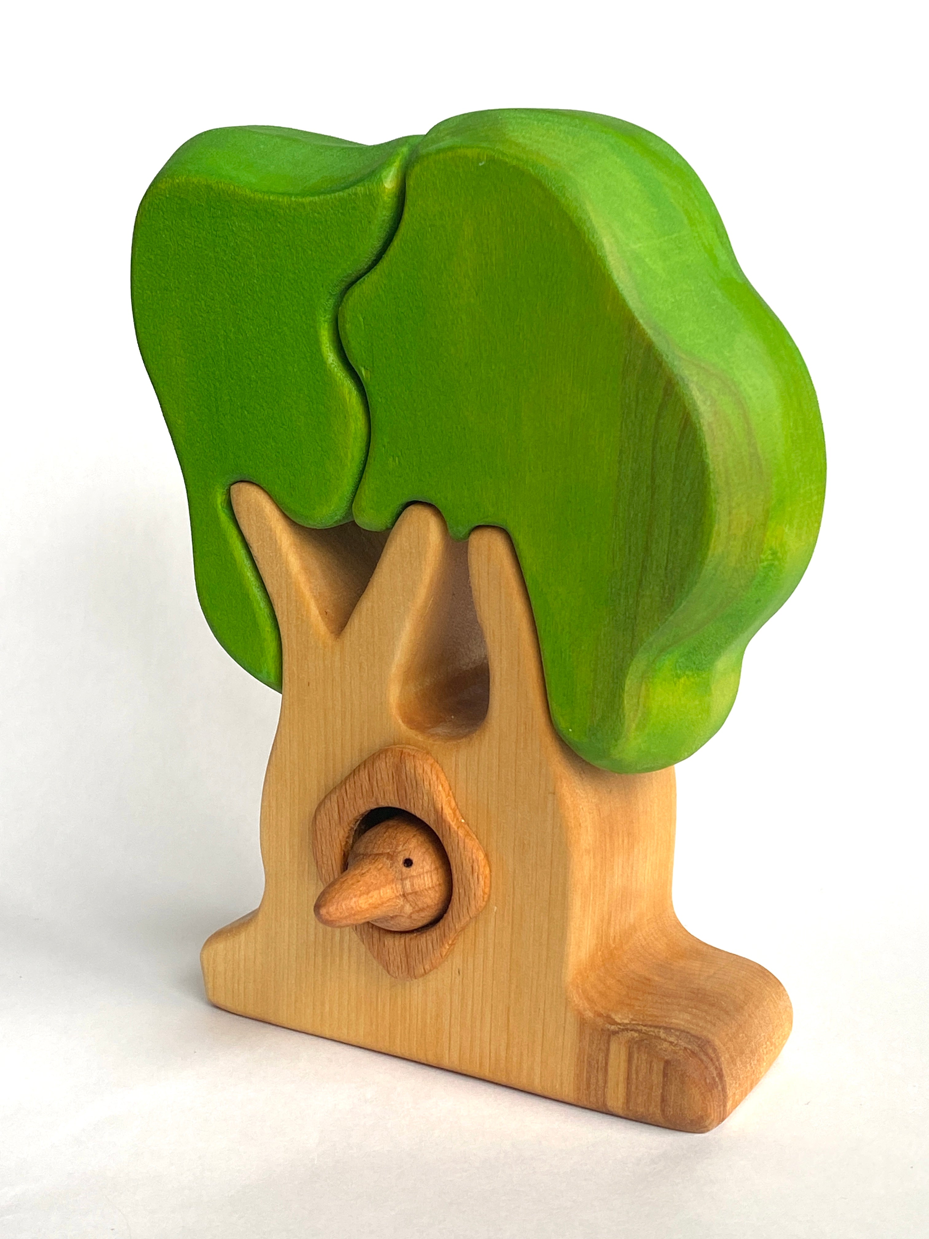 Handmade Wooden Oak Tree Puzzle With Duplo