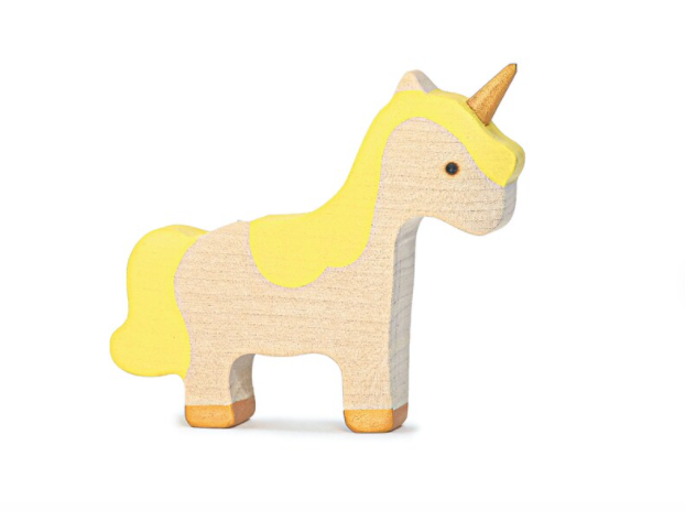 Mikheev Handmade Wooden Baby Unicorn Figurine