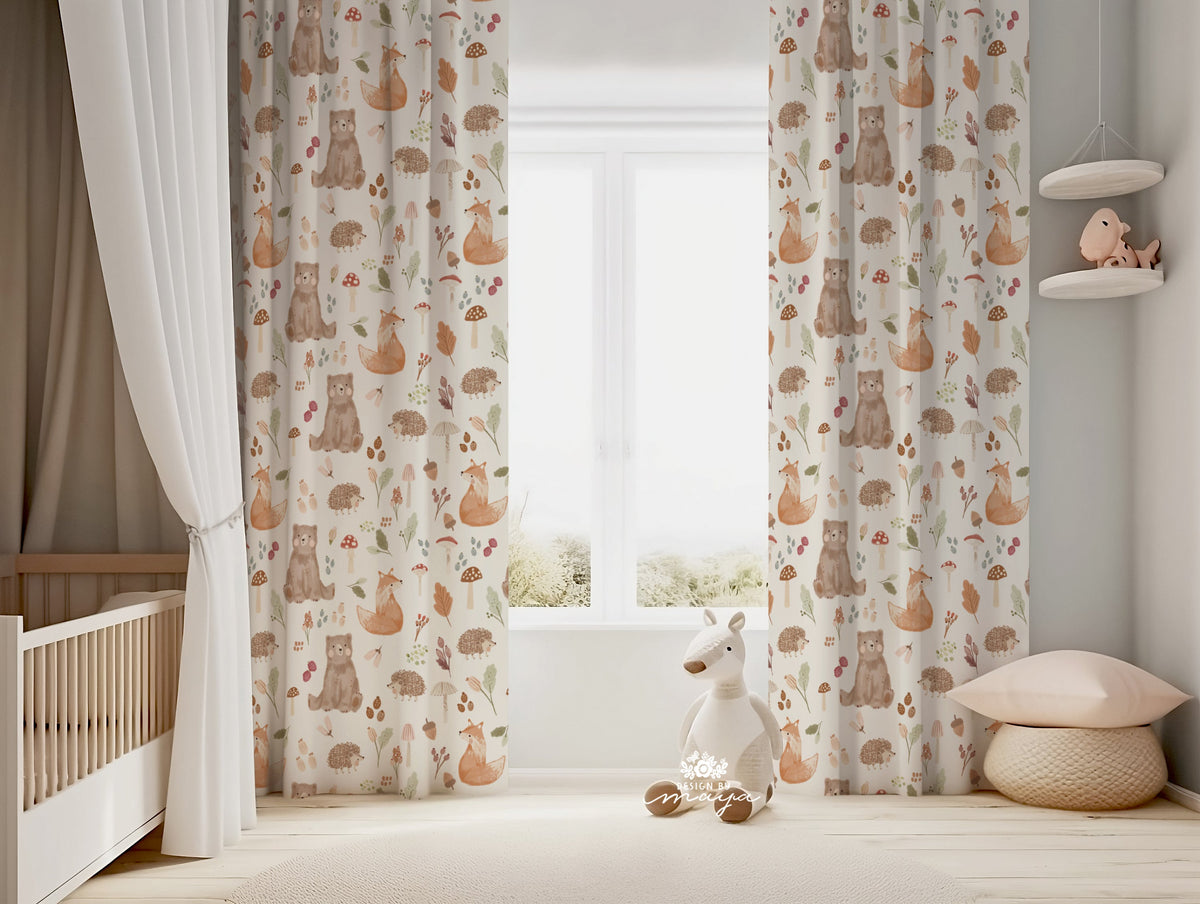 Diamond Style Farm Theme Curtain - Kids Room Curtain