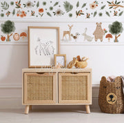 Woodland Baby Forest Animals - Fabric Nursery Wall Art Decals
