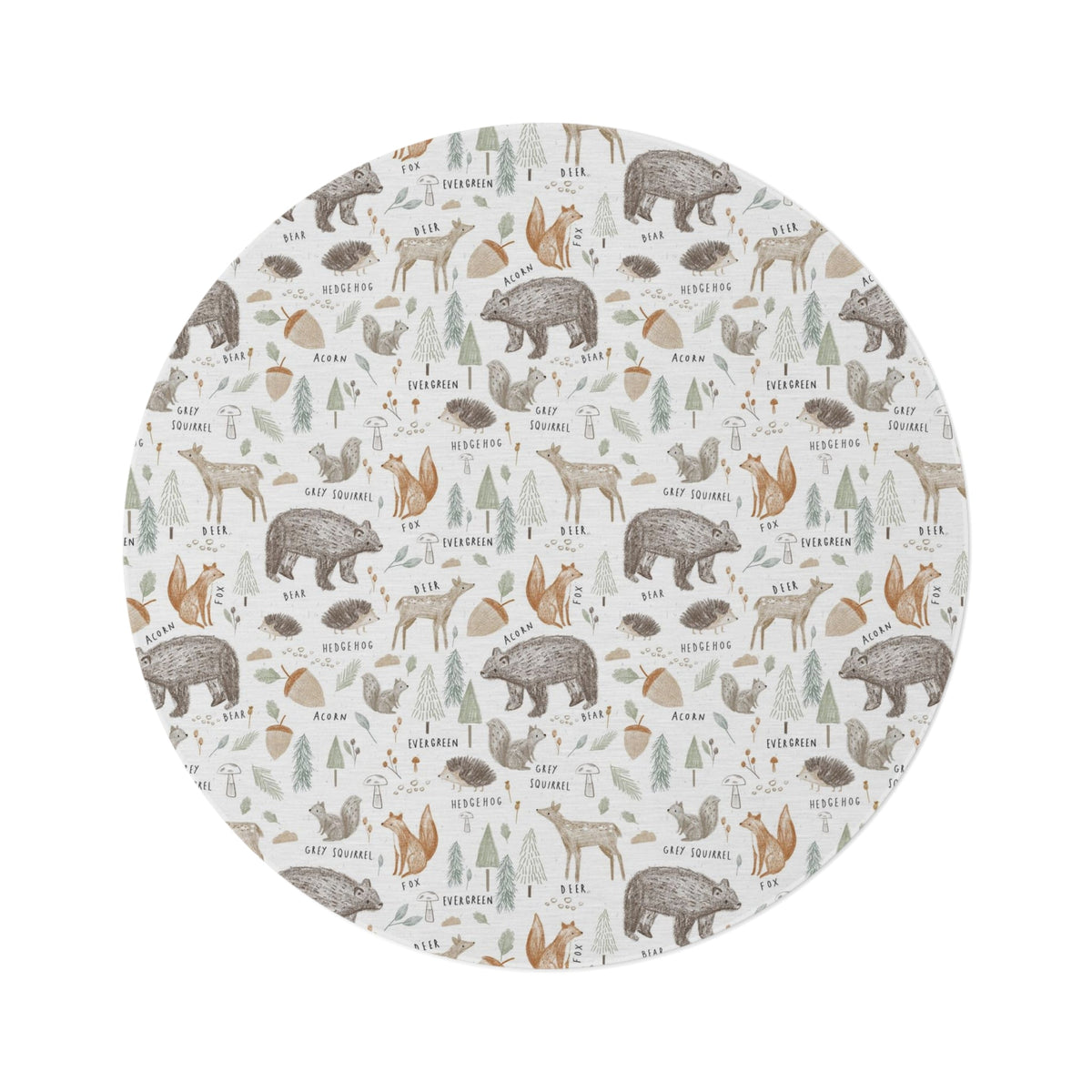 Woodland Be Wild Kids Room - Play Rug - Area Rug