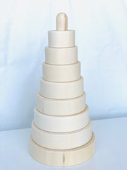 Giant Wooden Stacking Pyramid For Diy