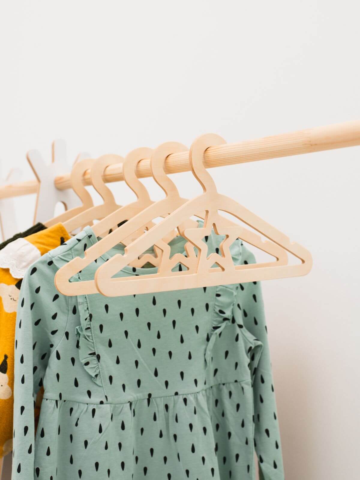 Pack Of 5 Wooden Baby Hangers