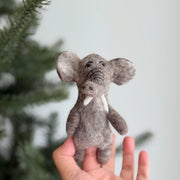 Felt Elephant Finger Puppet