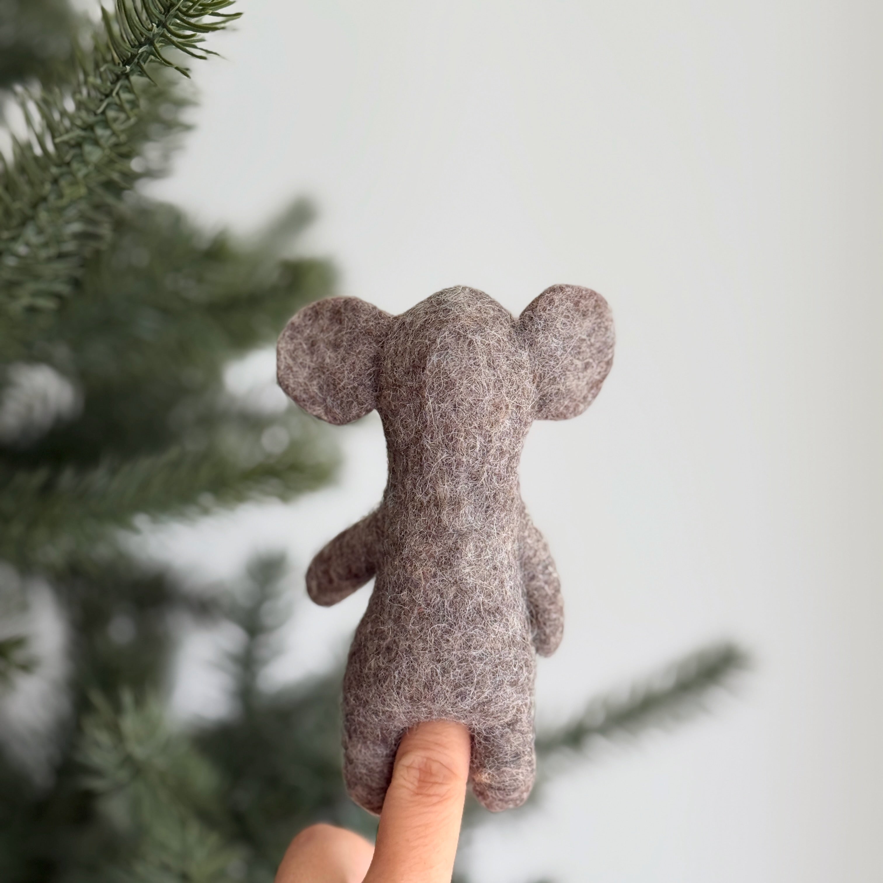 Felt Elephant Finger Puppet