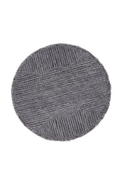 WOOL ROUND RUG BLACK TEA