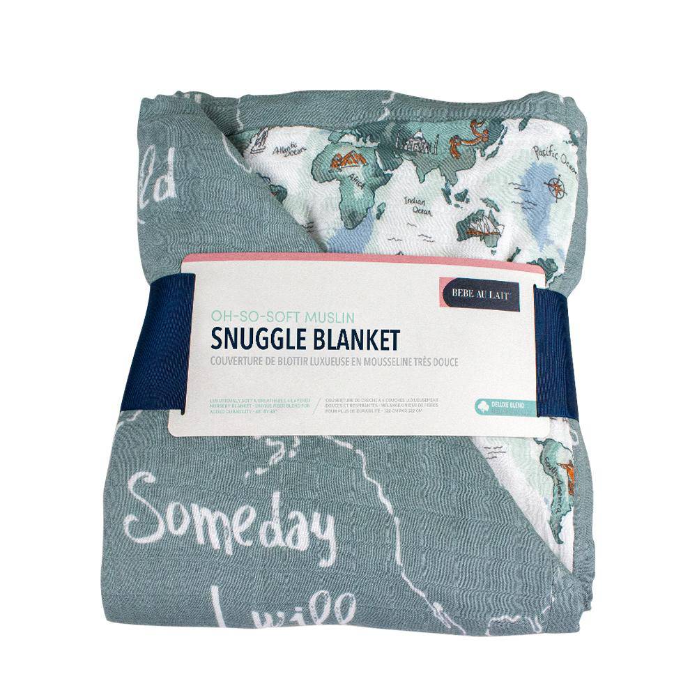World Map + Someday Oh So Soft Snuggle Blanket