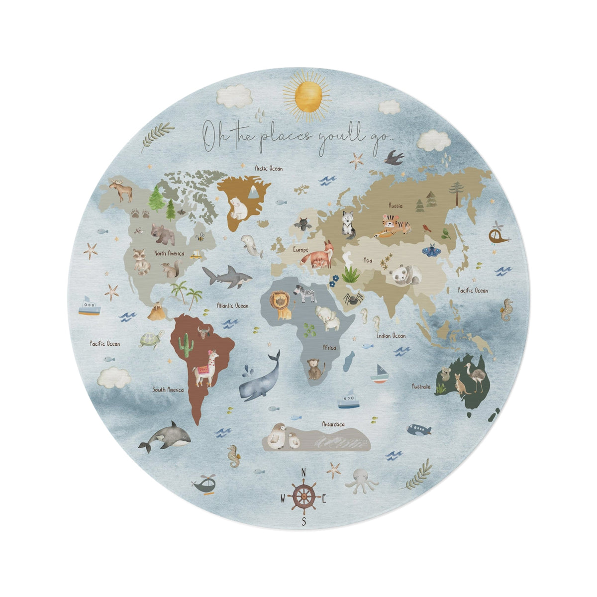 Our World Play Rug - Oh, The Places You'll Go / Adventures Await / Little Dreamer