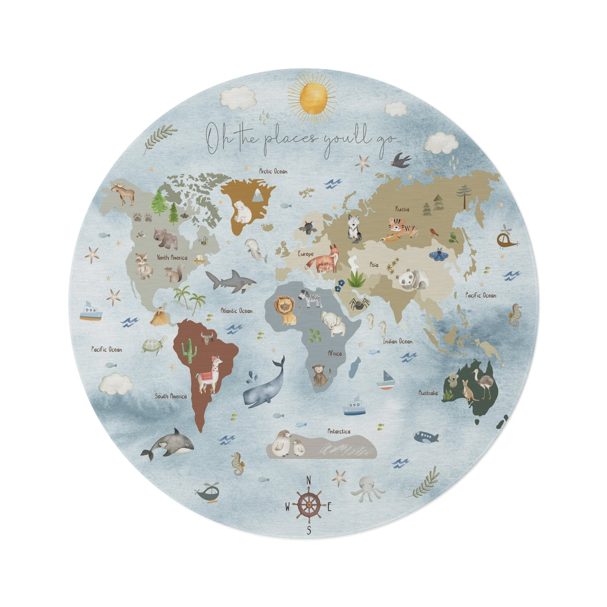 Dogs Kids Room - Play Rug - Area Rug