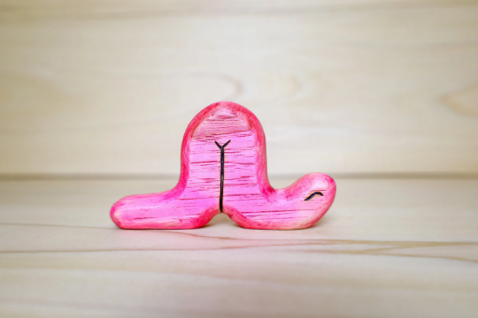 Wooden Earthworm Worm Toy