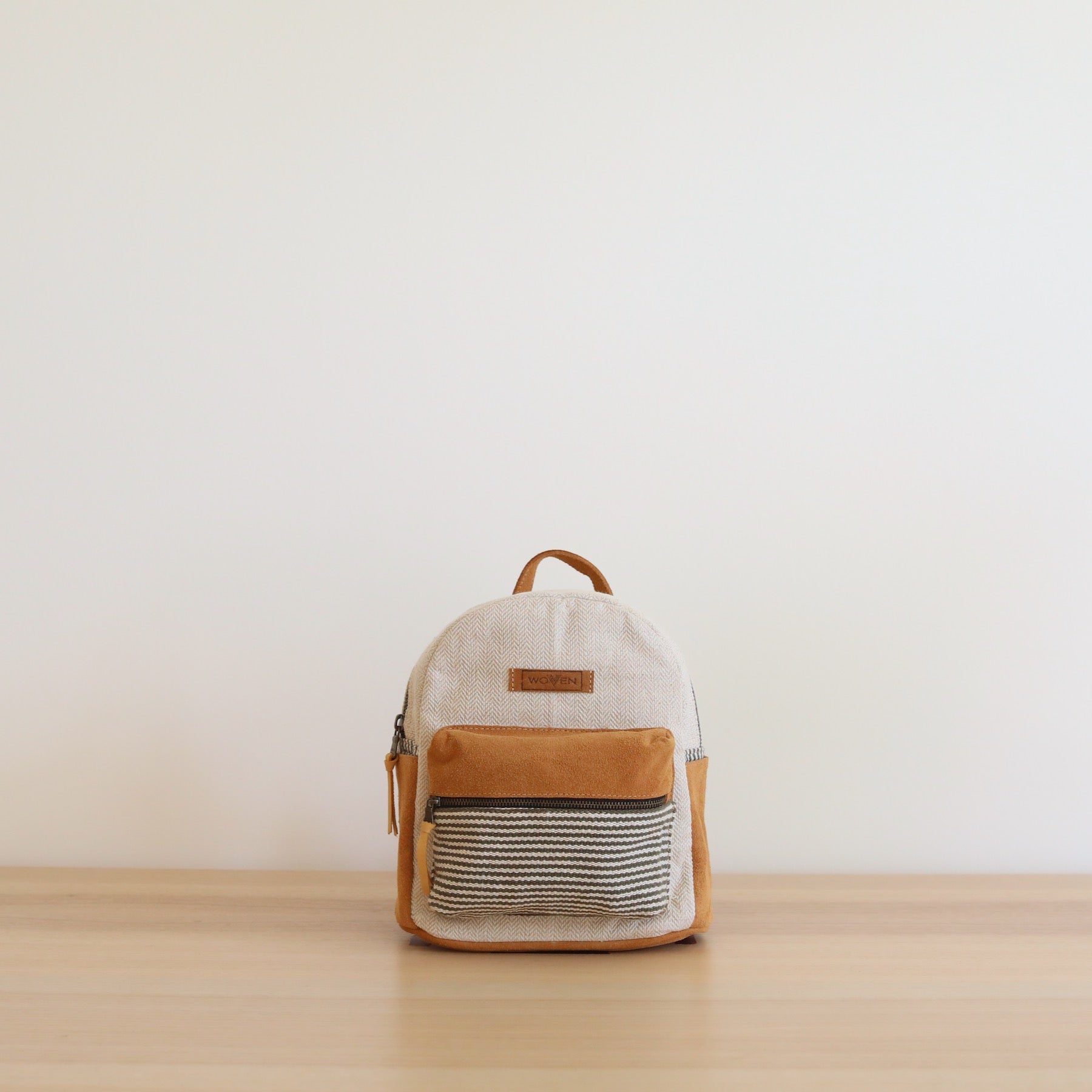 Striped Mini Backpack