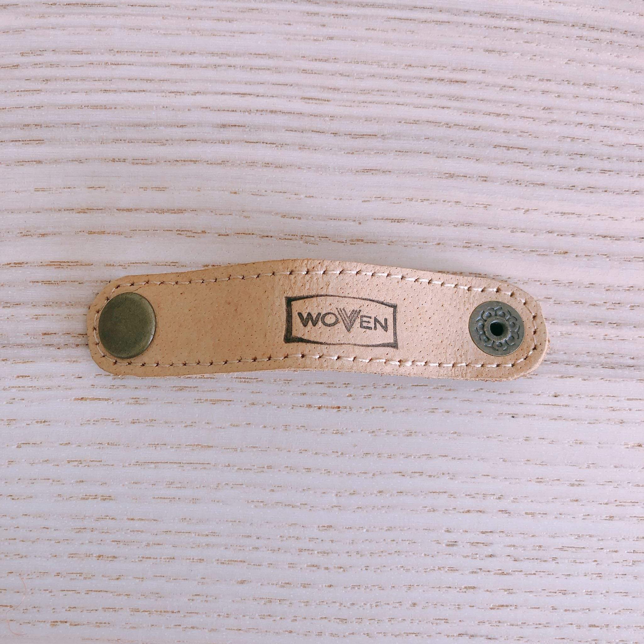 Woven Suede Leather Cord Organizer - Set Of 3