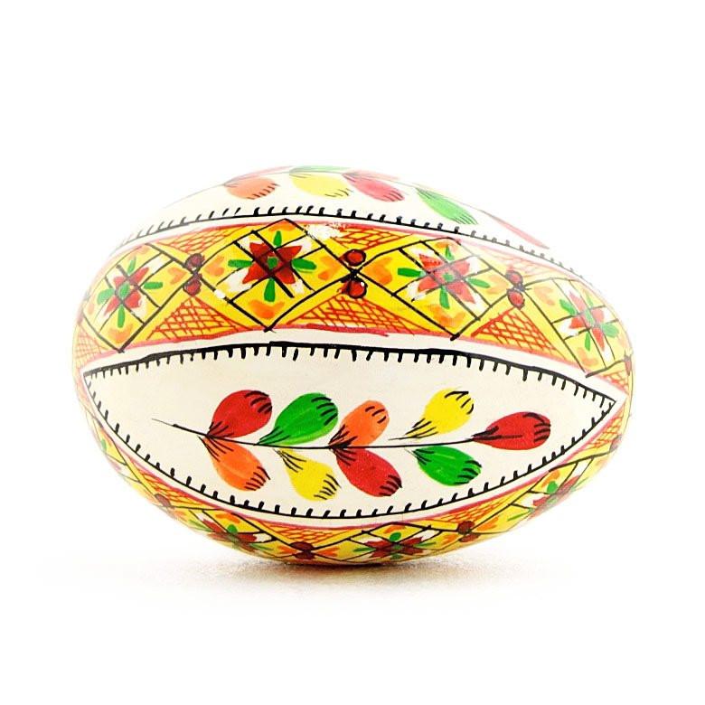 Willow Ukrainian Hand Painted Wooden Easter Egg