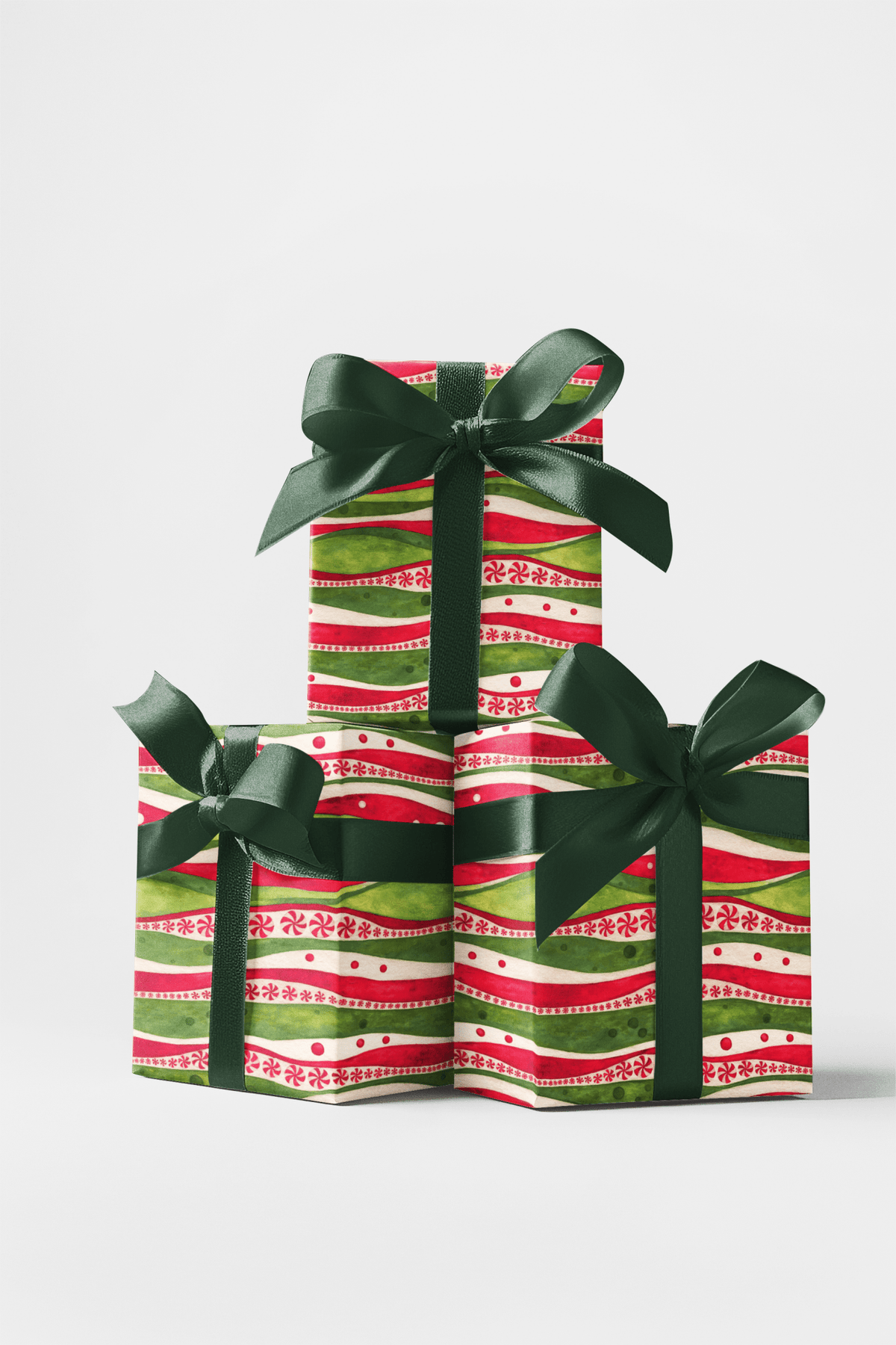 Peppermint Whispers Wrapping Paper
