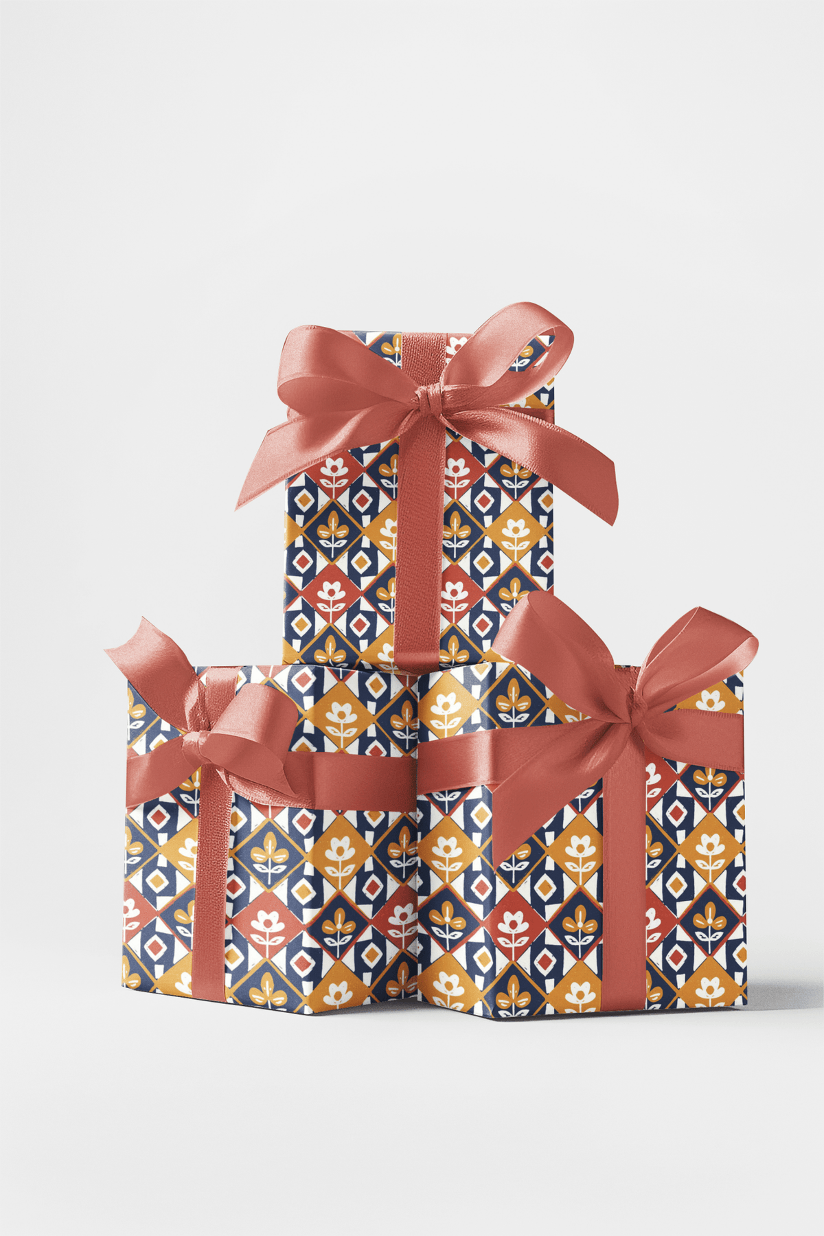 Painterly Petals Wrapping Paper