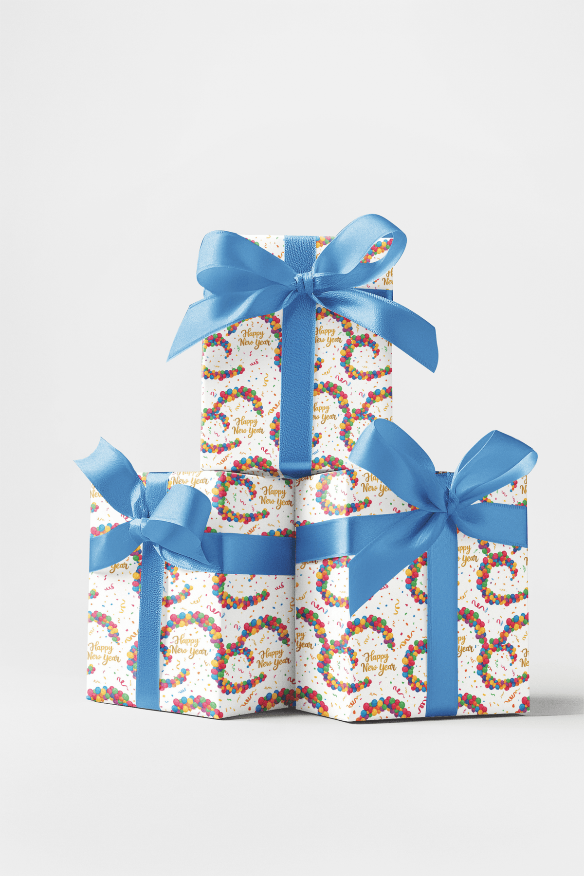 Festive New Year Wrapping Paper