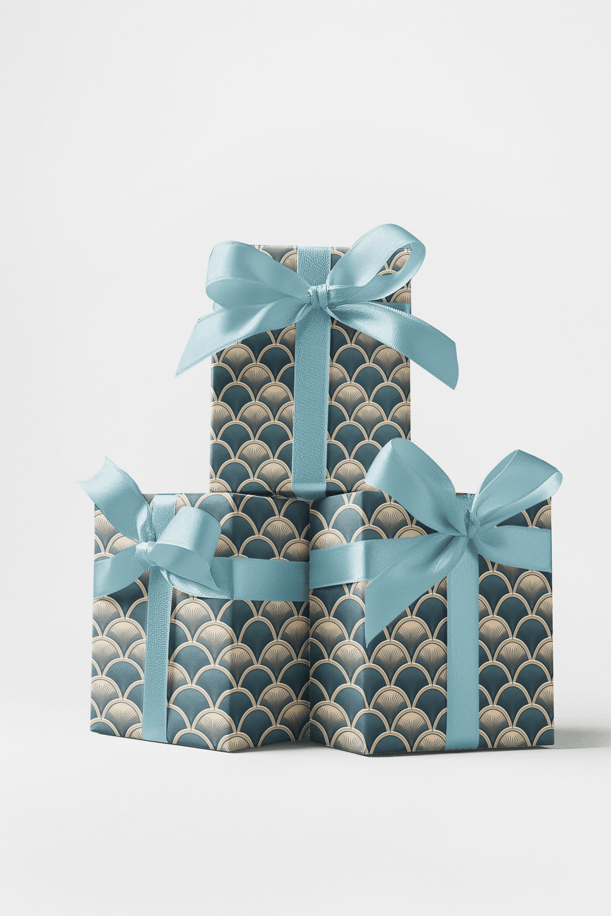 Scallop Sweep Wrapping Paper