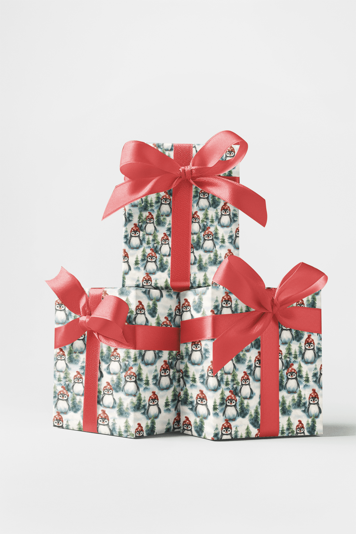 Winter Waddle Wrapping Paper