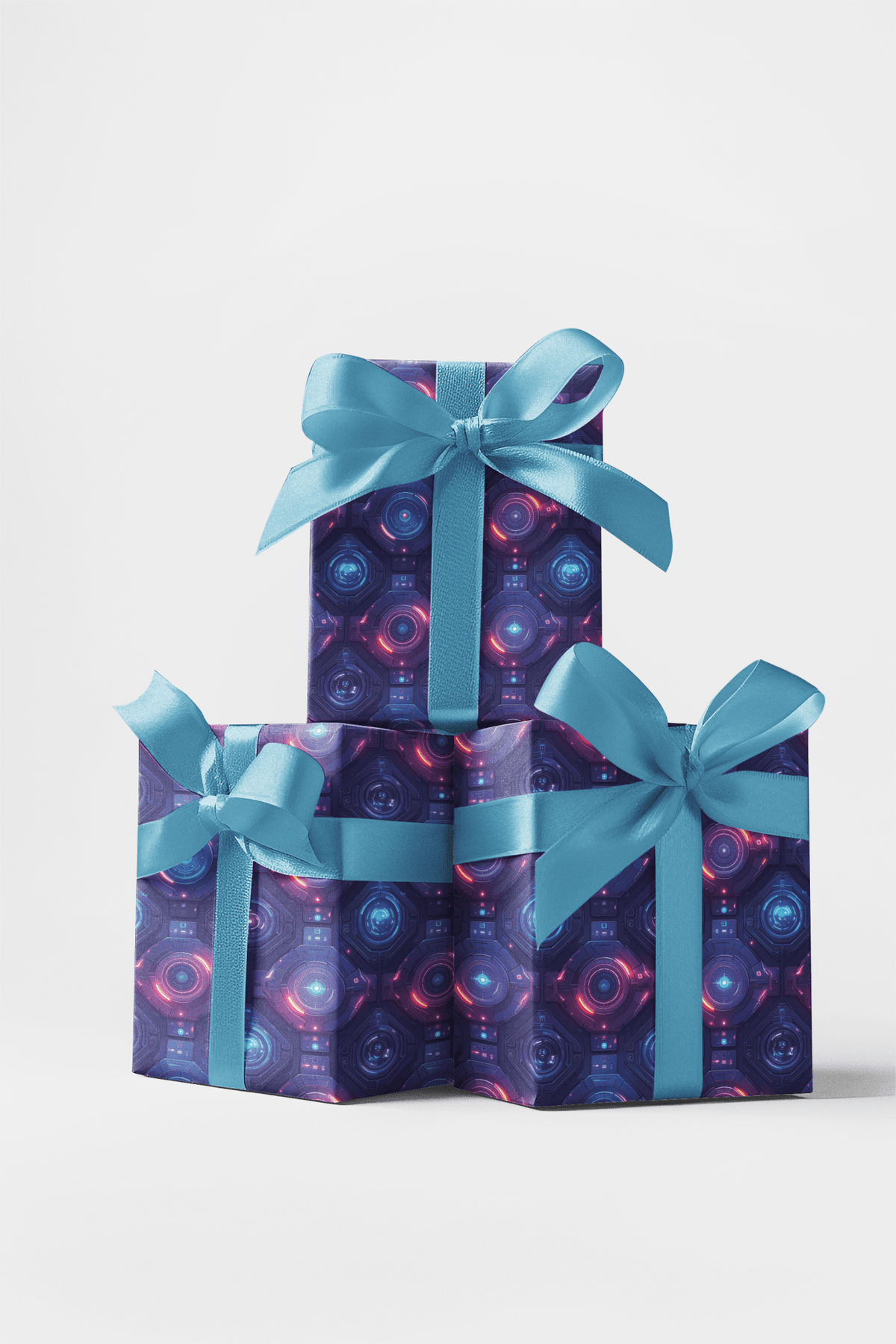 Cyber Spaceship Ui Tech Wrapping Paper
