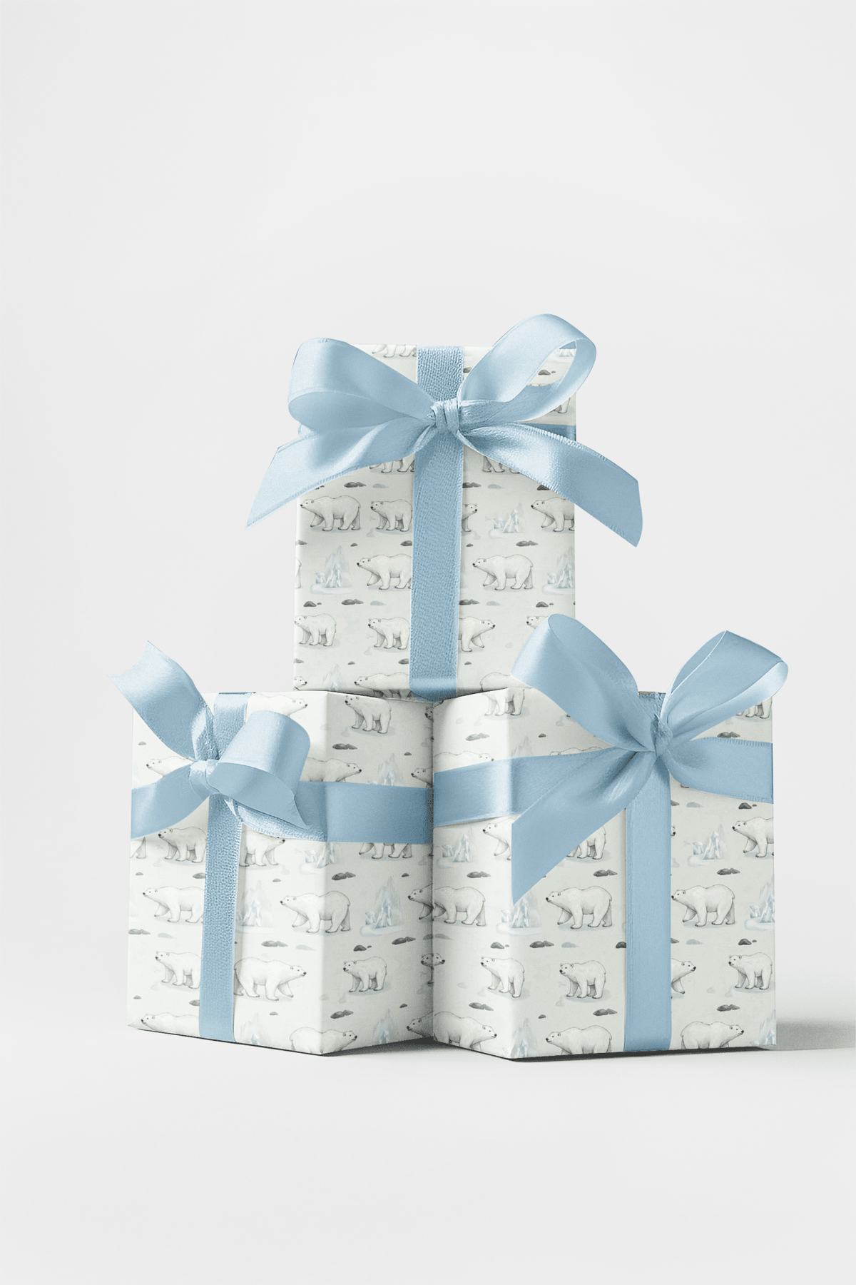 Safari Stroll: Polar Bear Wrapping Paper