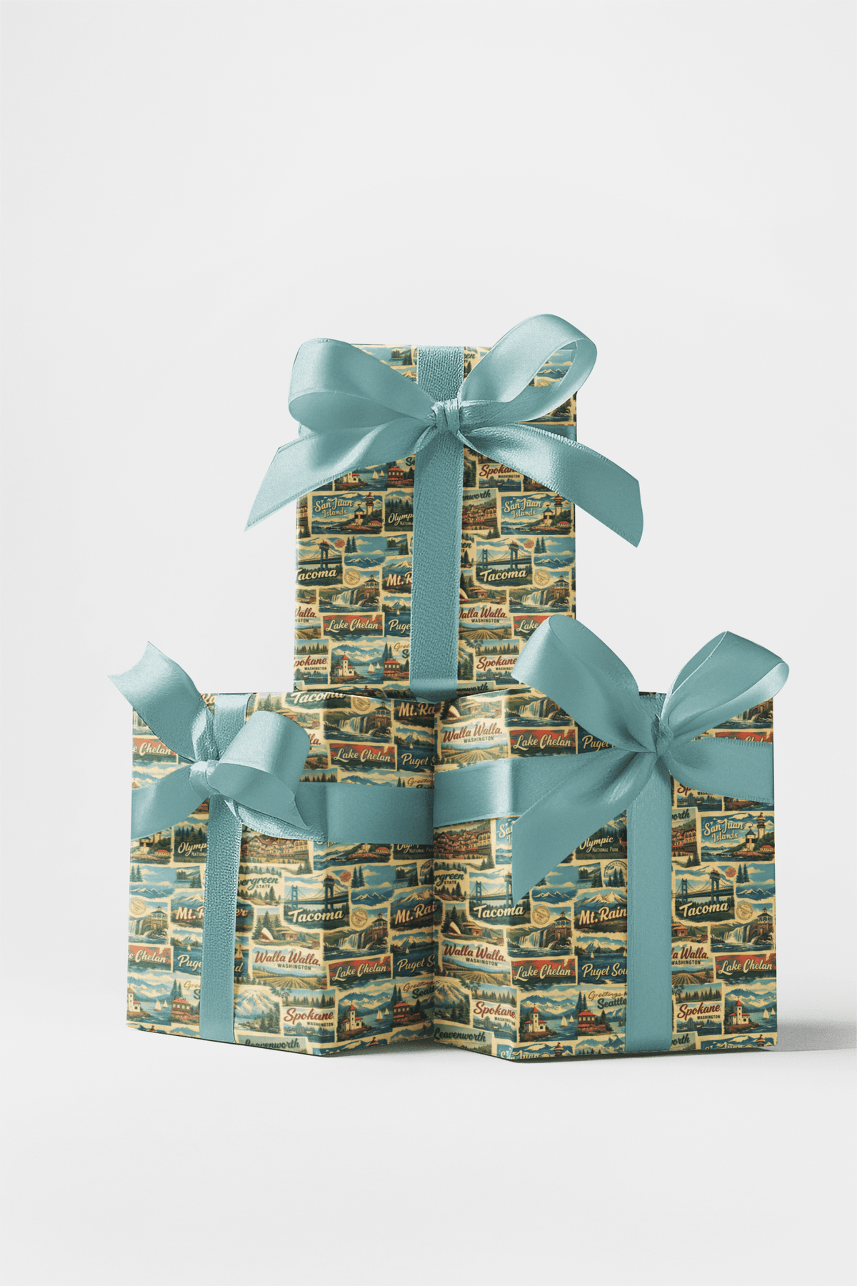 Washington Postcard Memories Wrapping Paper