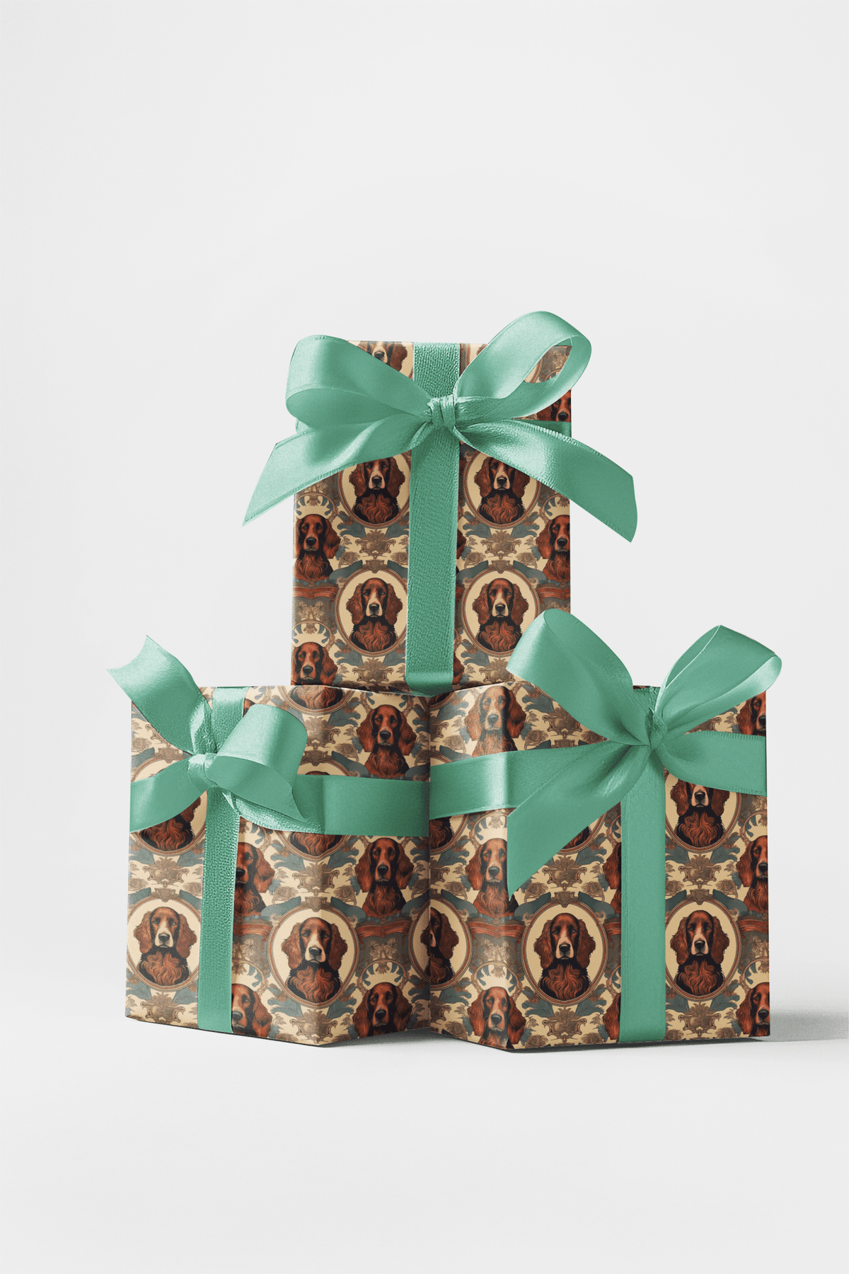 Irish Setter Classic Toile Wrapping Paper