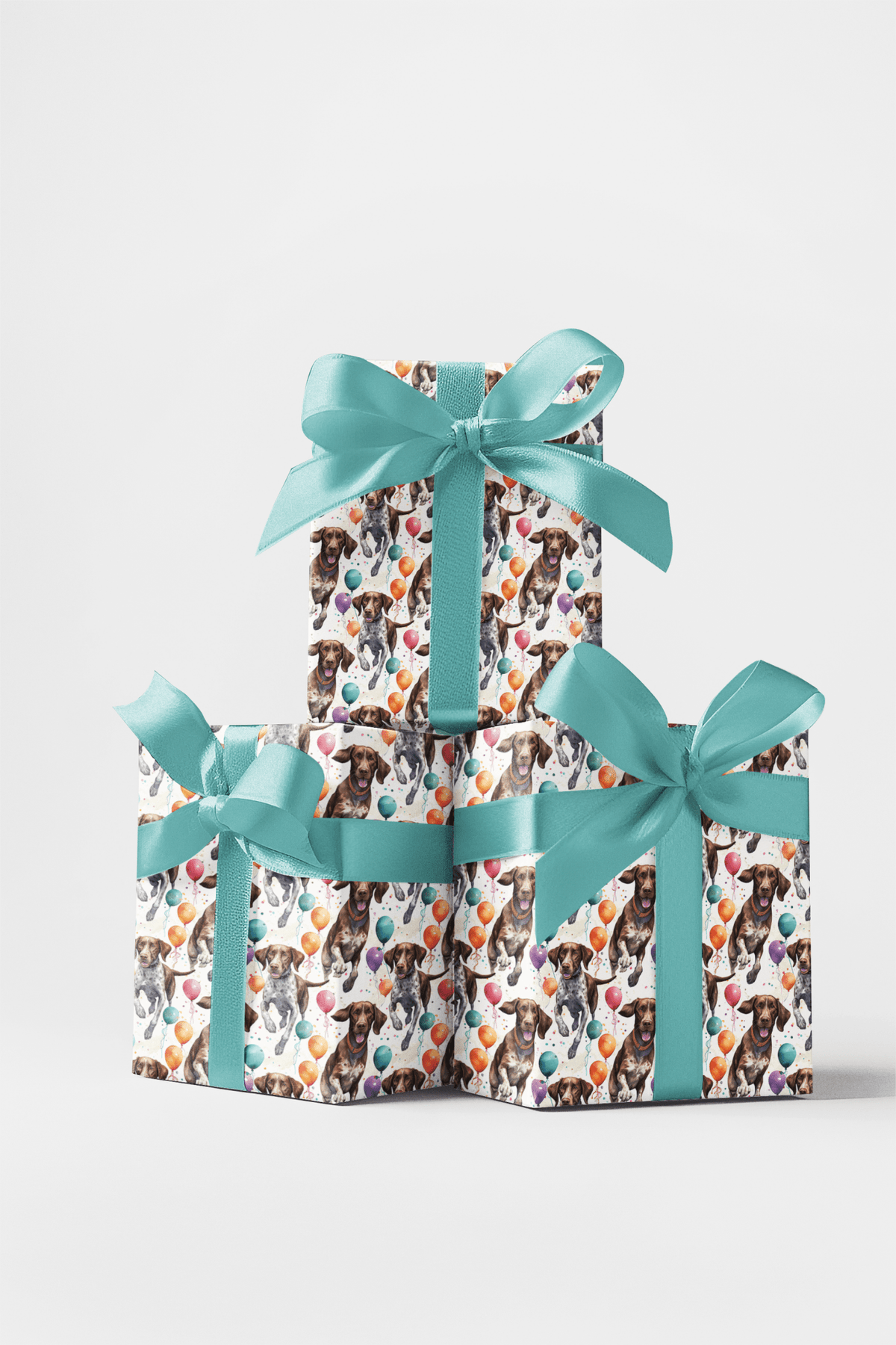 Pointer Birthday Balloons Wrapping Paper