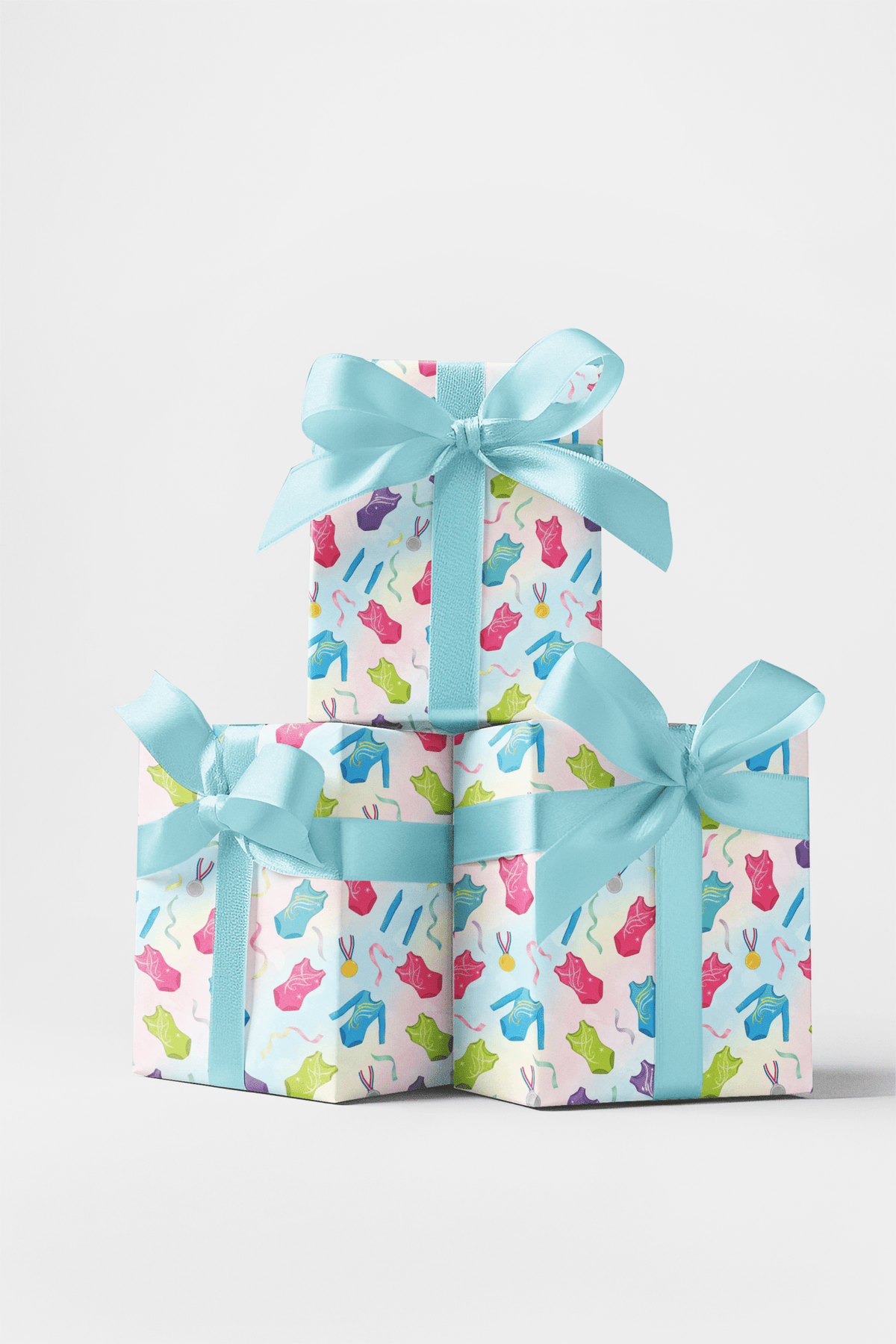 Rainbow Leotards Wrapping Paper