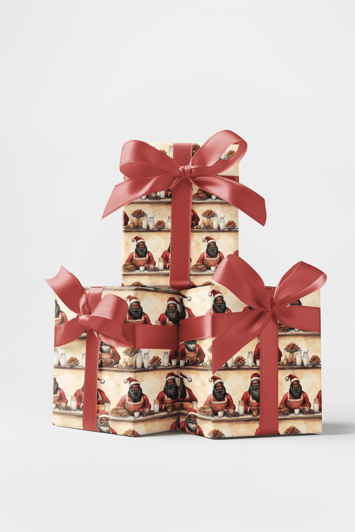 Santas Cookie Break Wrapping Paper