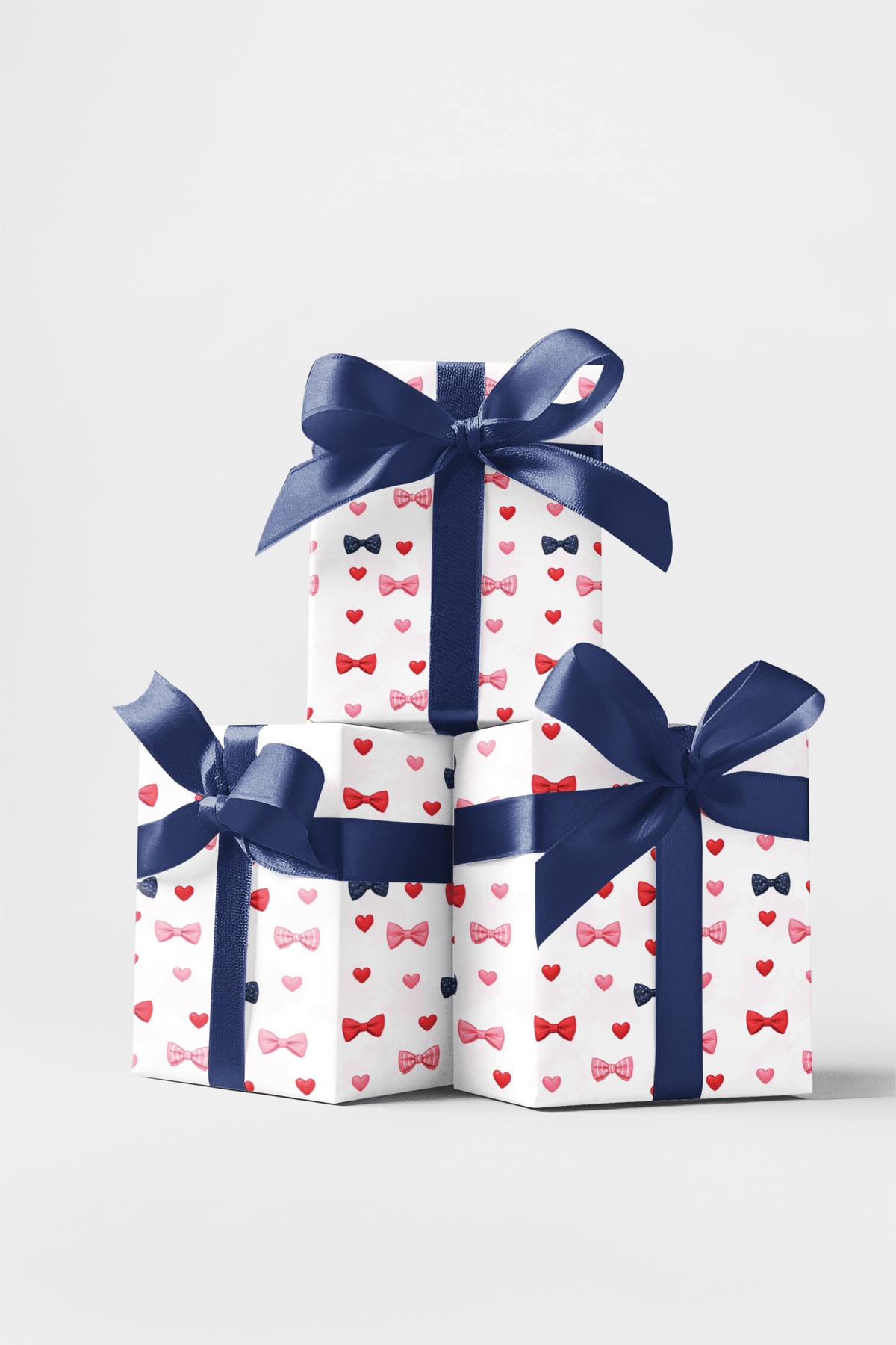 Sweetheart Bow Ties Wrapping Paper