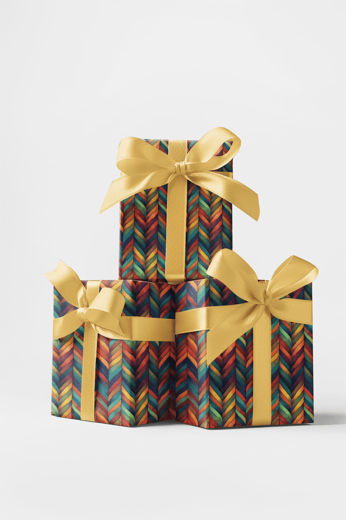 Herringbone Haven Wrapping Paper