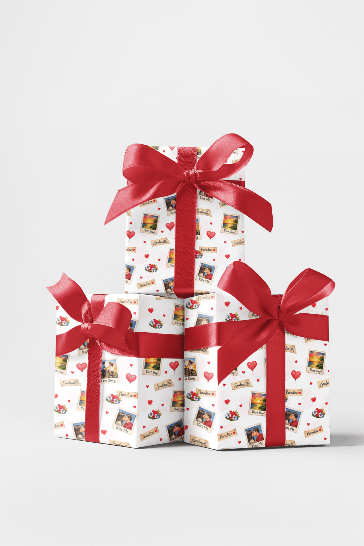 Polaroid Love Memories Wrapping Paper