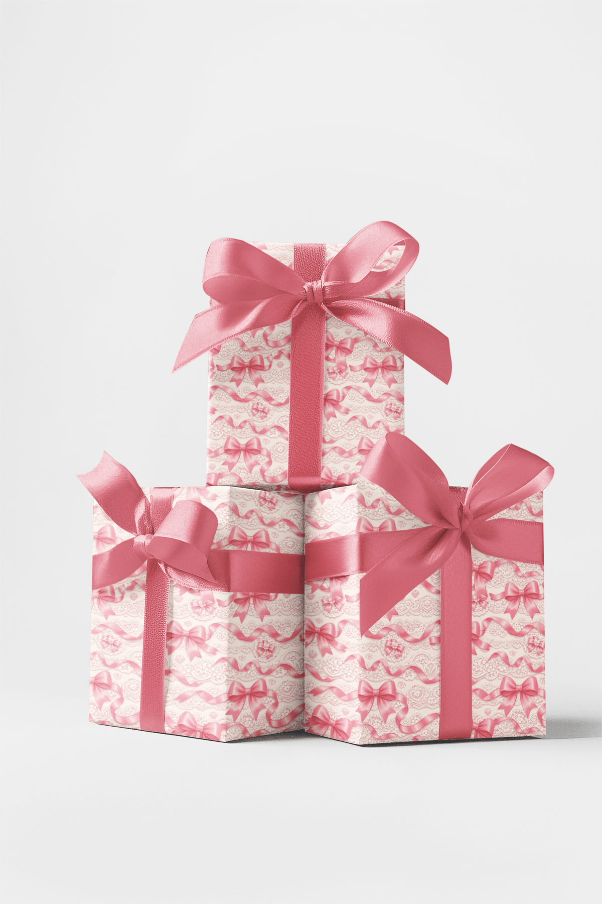 Lace & Ribbon Romance Wrapping Paper