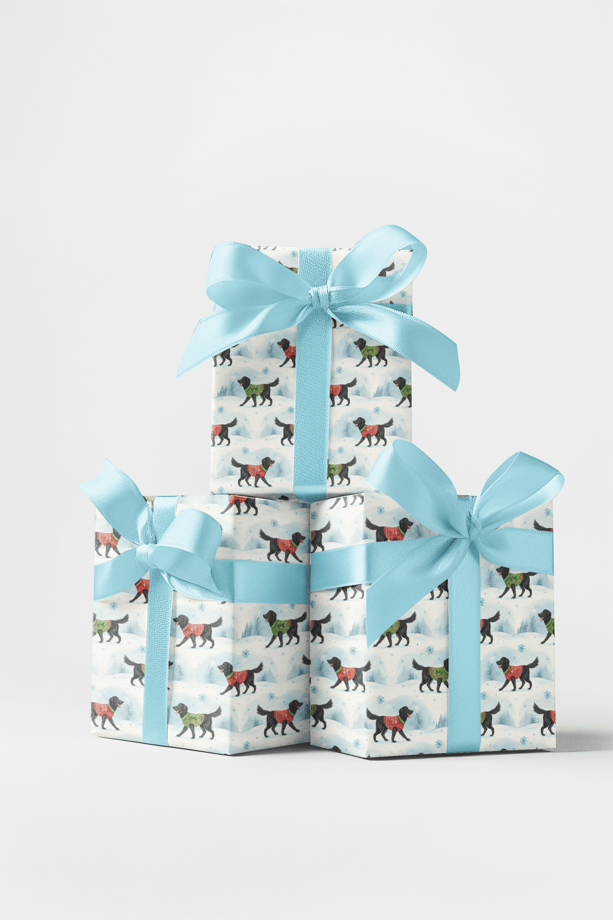 Snowy Walk With London Wrapping Paper