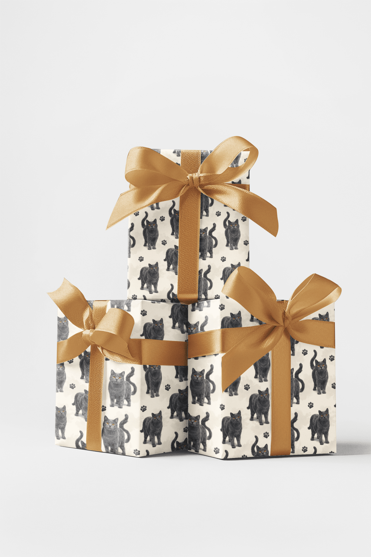 Chartreux Charcoal Wrapping Paper