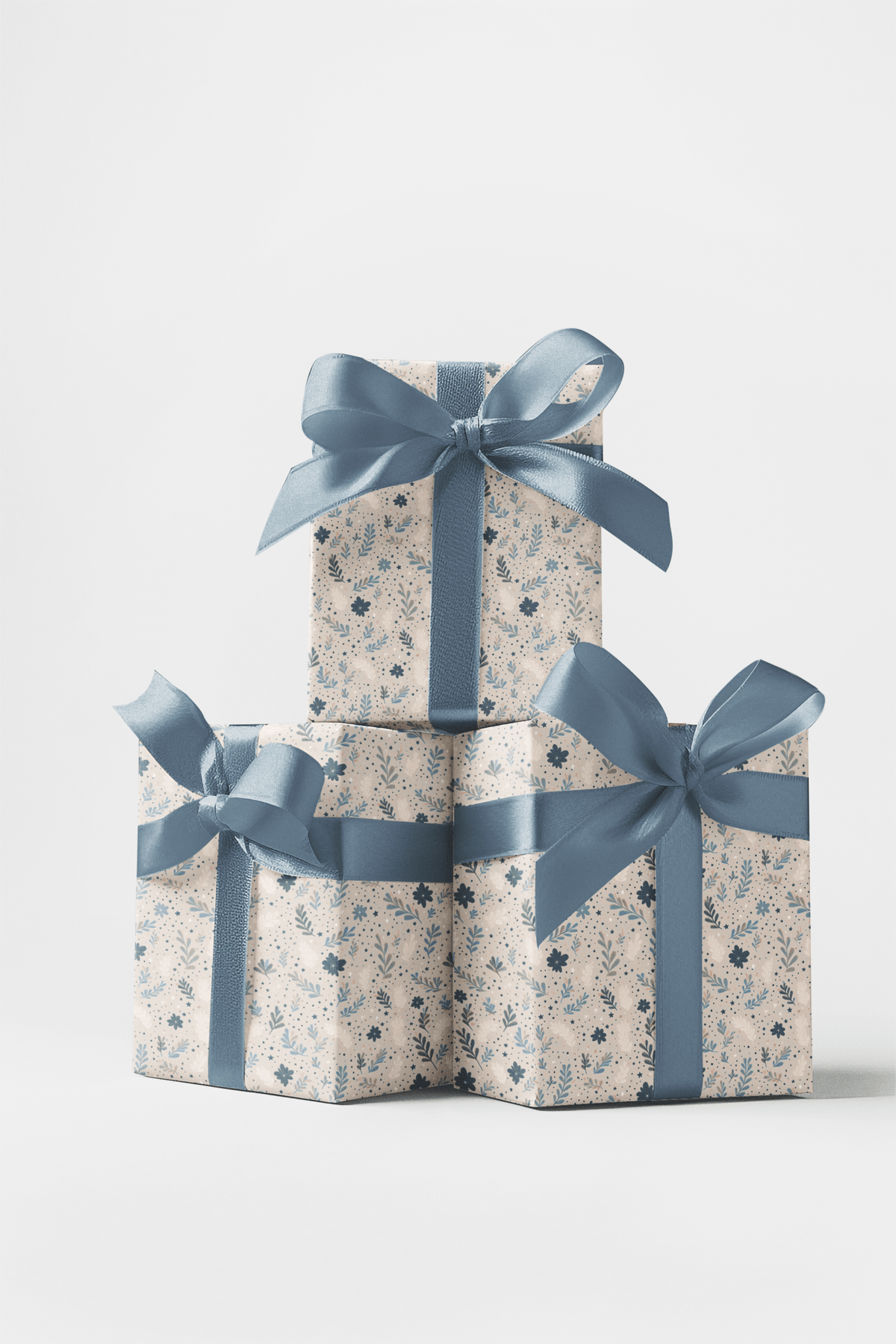 Sapphire Vines Wrapping Paper