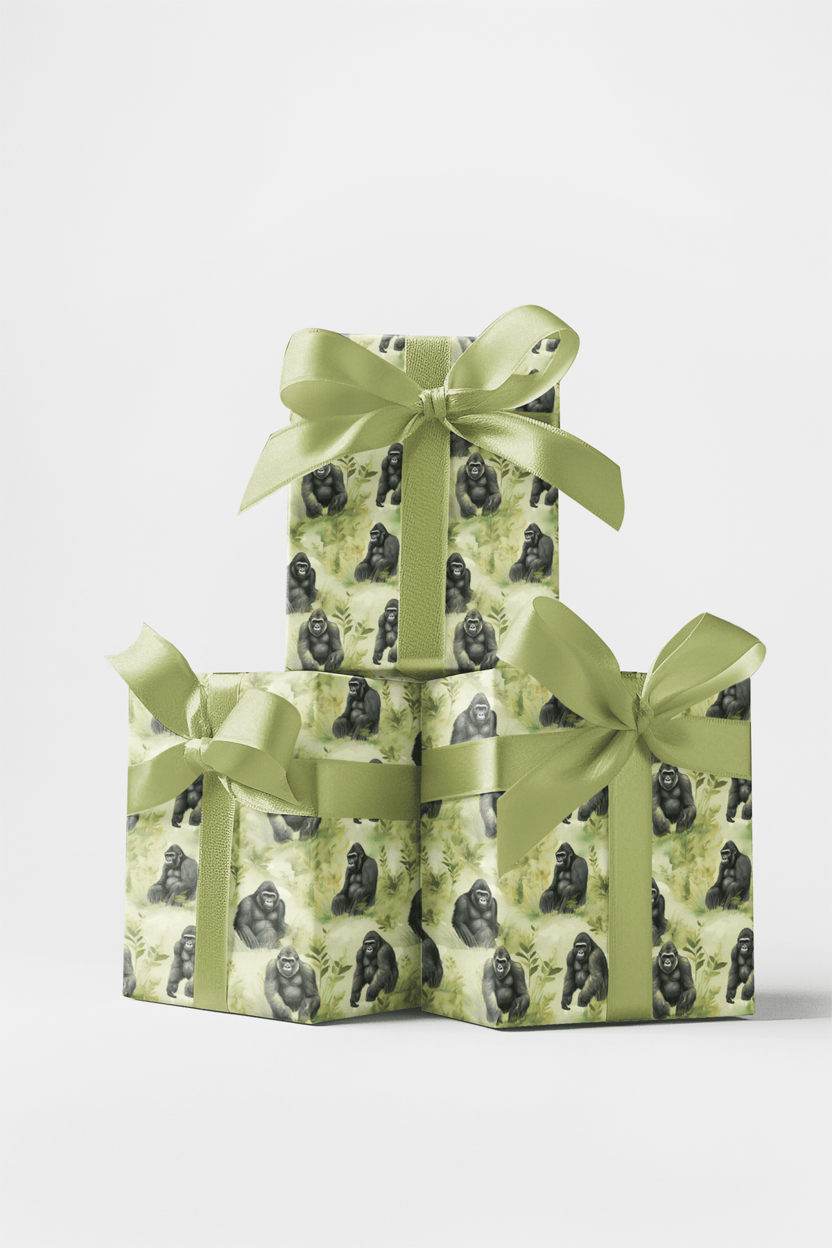 Safari Stroll Gorilla Wrapping Paper